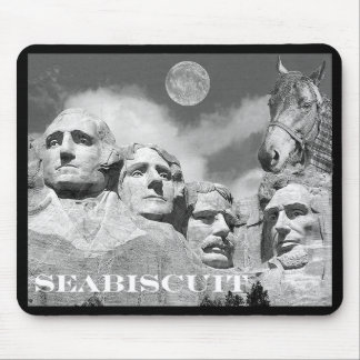 Seabiscuit ist auf dem Mount Rushmore! Mousepad