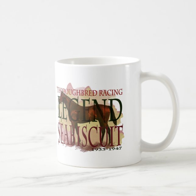 Seabiscuit - Thoroughbred-laufende Legende Kaffeetasse (Rechts)