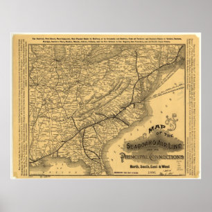 Seaboard Air Line Bahn Poster