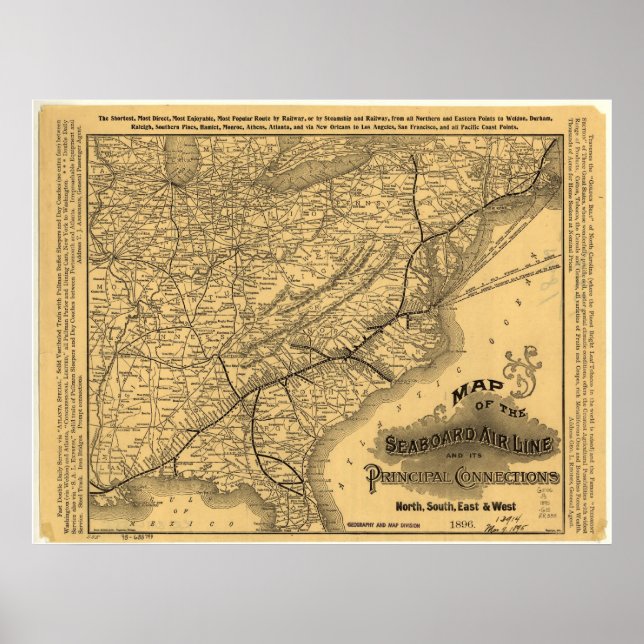 Seaboard Air Line Bahn Poster (Vorne)