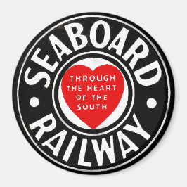 Seaboard Air Line Eisenbahn-Herz-Logo Magnet