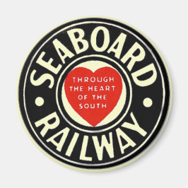 Seaboard Air Line Eisenbahn-Herz-Logo Magnet