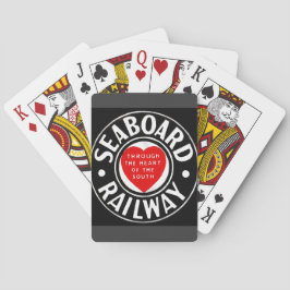 Seaboard Air Line Eisenbahn-Herz-Logo Spielkarten