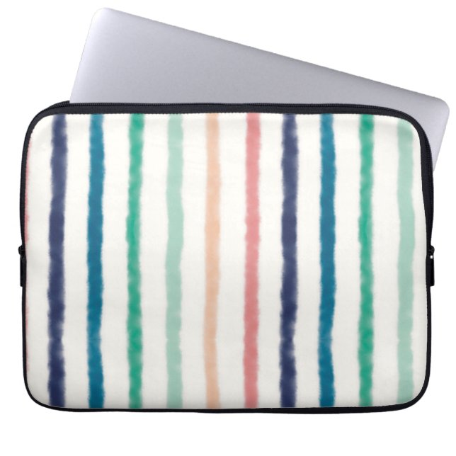 Seabreeze Streifen Laptopschutzhülle (Vorderseite)