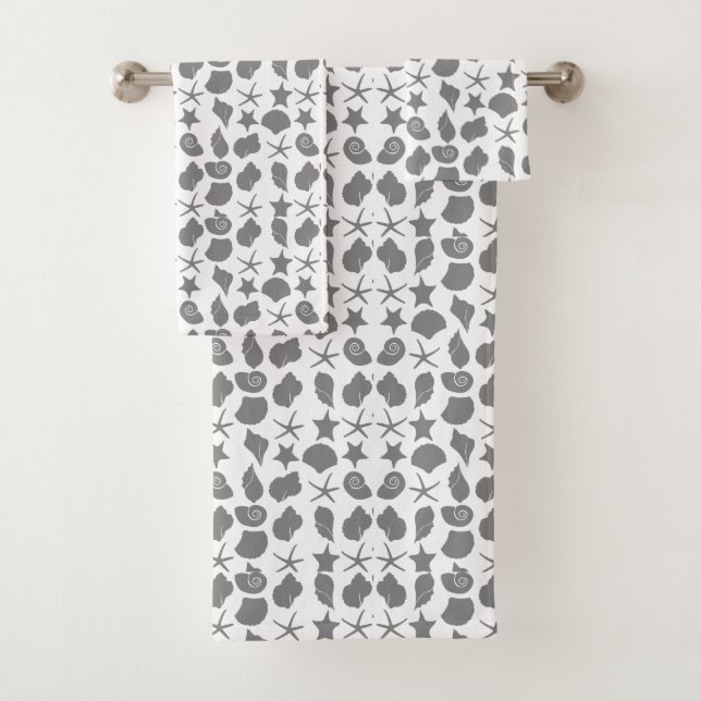 Seacombers dunkelgrau badhandtuch set (Insitu)