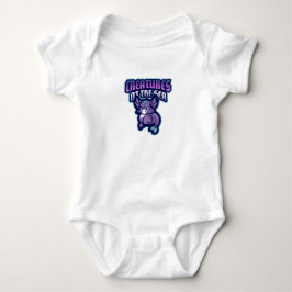 SeaCreature CartoonLogo CuteMythical|Ocean Baby Strampler