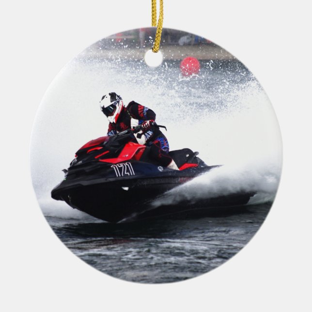 Seadoo Meisterschafts-Laufen Keramik Ornament (Vorne)