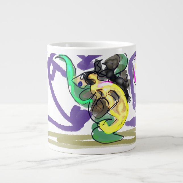 Seadrache Sommer Jumbo-Tasse (Vorderseite)
