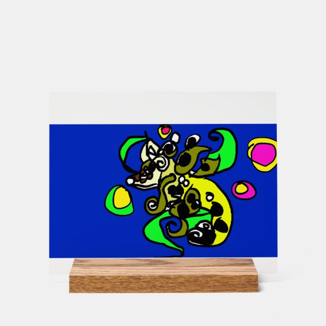Seadrachen-Kunst  Acrylschild (Vorderseite)