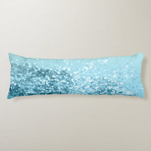 Seafoam Aqua Ocean MERMAID Girls Glitzer #3 Seitenschläferkissen