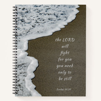 Seafoam Beach Bible Verse Spirituosen Notebook Notizbuch