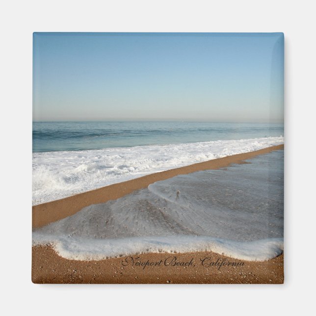 Seafoam Beach Magnet Square (Vorne)