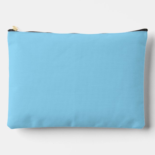 Seafoam Blue Cosmetic Bag Zubehörtasche (Vorderseite)
