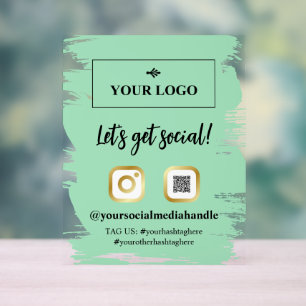 Seafoam Brushstrokes Gold Logo Obtenons Social