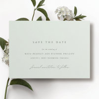 Seafoam | Einfache, elegante, hellgrüne Hochzeit