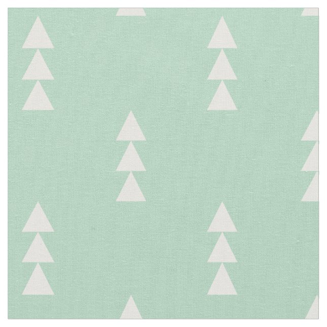 Seafoam-gestackte Dreiecke Stoff (Nahaufnahme)