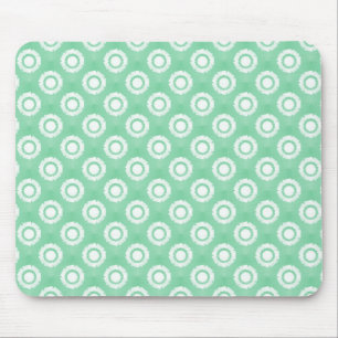 Seafoam Green Funky Blume Mousepad