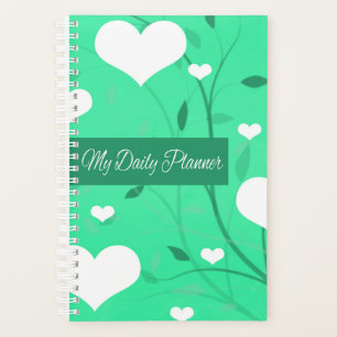 Seafoam Green Hearts Happy Planner Planer