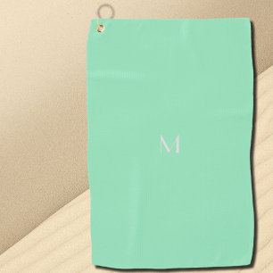 seafoam grün - Monogramm hinzufügen Golfhandtuch