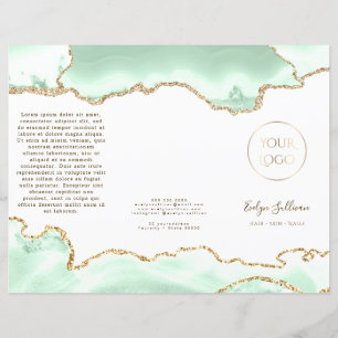 Seafoam-grüner Achat-Folder
