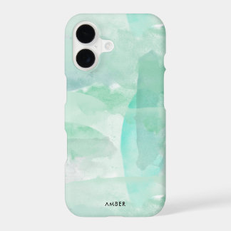 Seafoam grünes Aquarell - addieren Sie Ihren Namen