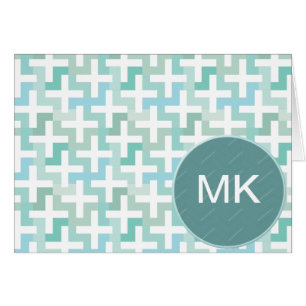 Seafoam grünes geometrisches