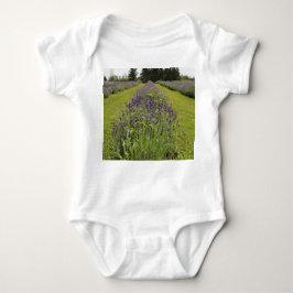 Seafoam Lavender Farm Baby Strampler