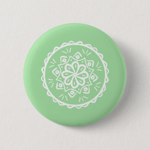 Seafoam Mandala Button