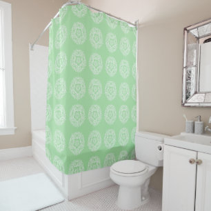 Seafoam Mandala Duschvorhang