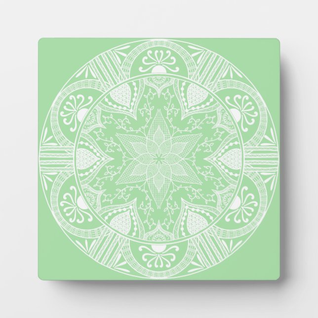 Seafoam Mandala Fotoplatte (Vorderseite)