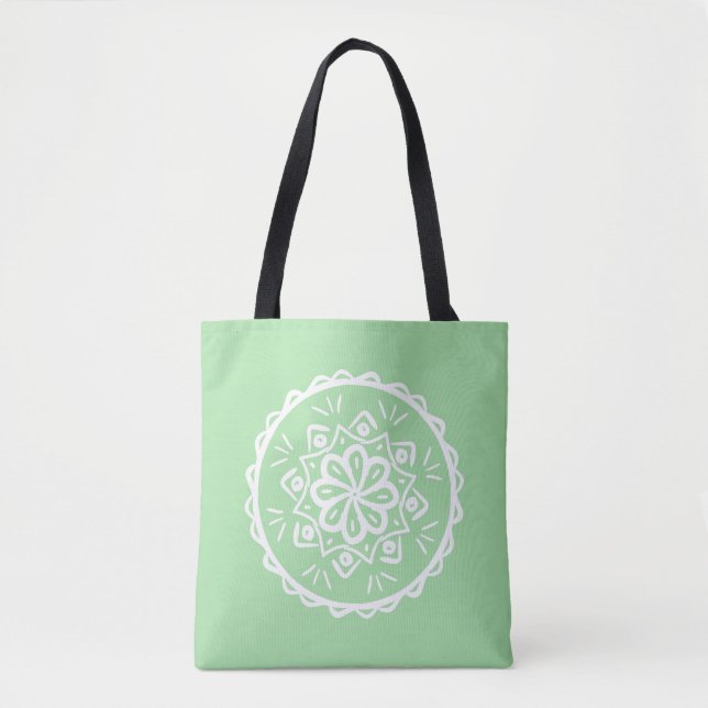Seafoam Mandala Tasche (Vorderseite)