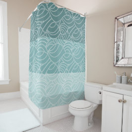 Seafoam Ocean Waves Duschvorhang