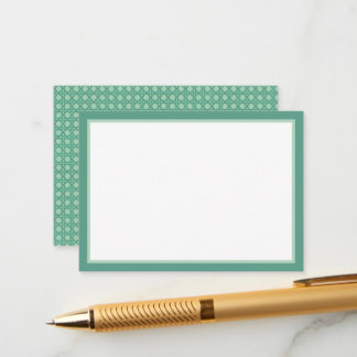 Seafoam Rattan Begleitkarte