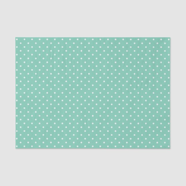 Seafoam Schweizer punktiert | Seidenpapier (Vorderseite)