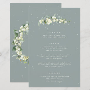 Seafoam Snowberry+Eucalyptus 3 Parcours Menu Maria