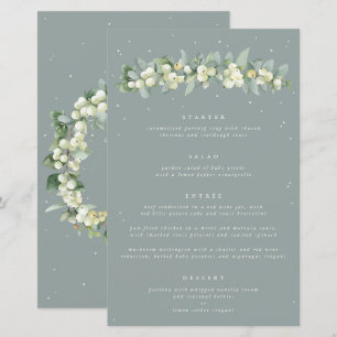 Seafoam Snowberry+Eucalyptus 4 Parcours Menu Maria