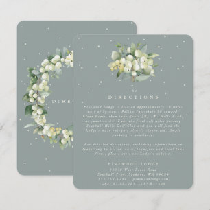 Seafoam Snowberry+Eukalyptus Bouquet Richtung Begleitkarte