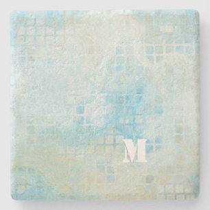 Seafoam Strand-Ozean-Muster-Stein-Untersetzer Steinuntersetzer