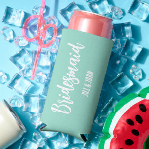 Seafoam Stylized Wedding Bridesmaid Selters Dosenkühler