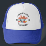 Seafood Boil Crawfish Matching Family Custom Truckerkappe<br><div class="desc">Feiern Sie die einzigartige Tradition Ihrer Familie mit einem personalisierten Custom Family Crawfish Boil Trucker Hat! Stellen Sie sich einen stilvollen und komfortablen Hut vor, der mit Ihrem Familiennamen, dem besonderen Ereignis (wie "Annual Boil" oder ein unvergessliches Datum) und dem Jahr umhüllt ist und das Jahr zu einem beliebten Sake...</div>