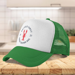 Seafood Boil Custom Matching Family Crawfish Truckerkappe