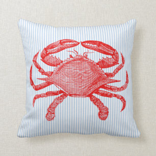 Seafood Crab Picnic Kissen