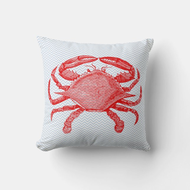 Seafood Crab Picnic Kissen (Vorderseite)