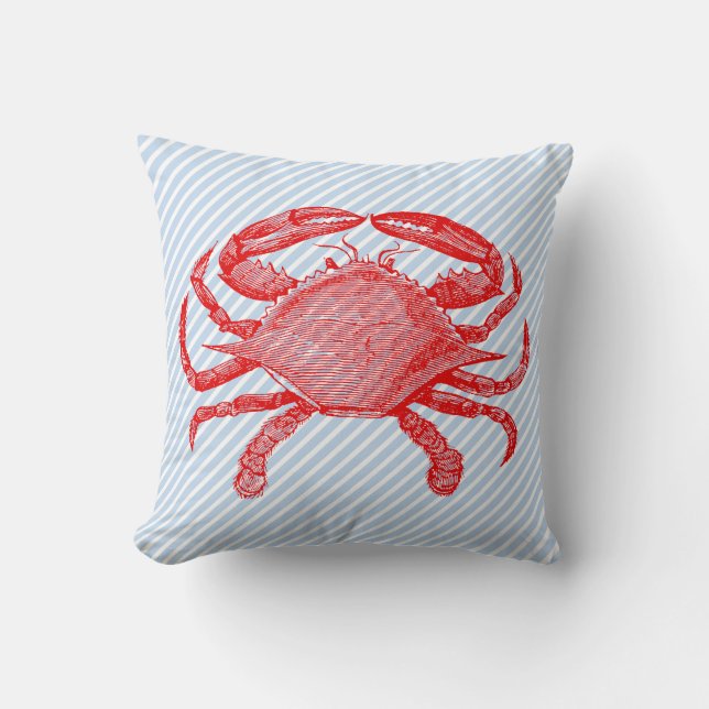 Seafood Crab Picnic Kissen (Vorderseite)
