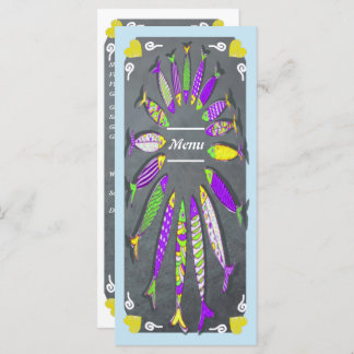 Seafood & Fish Restaurant Menu Menükarte