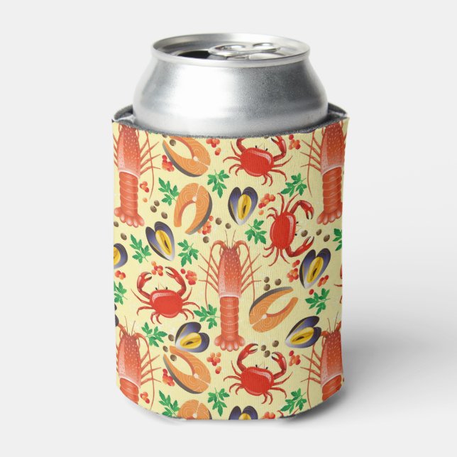 Seafood Pattern Dosenkühler (Kanne Vorderseite)
