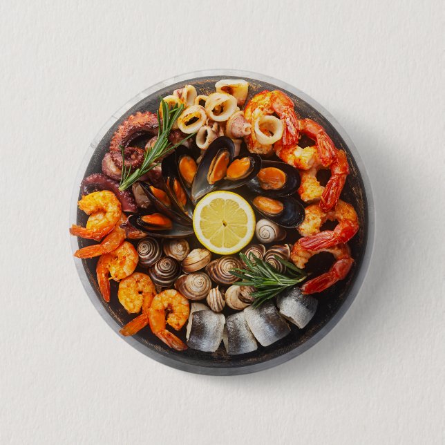 Seafood Platter Button (Vorderseite)