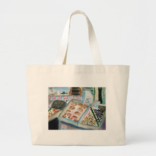 Seafood Sale Bag (Pike Place Market Seattle) Jumbo Stoffbeutel