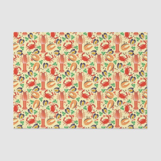 Seafood Seidenpapier (Vorderseite)