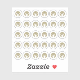 Seafood Wedding Place Cards Meal Choice  Aufkleber